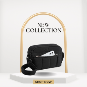 bagsmart cross body purse, mini crossbody bags for women travel purse, puffy shoulder handbag wallet with rfid blocking slots, black small
