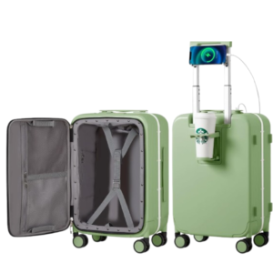 larvender carry on luggage set 22x14x9 airline approved, expandable 20 inch carry on suitcases with wheels, lightweight luggage sets 3 pieces with backpack, champagne