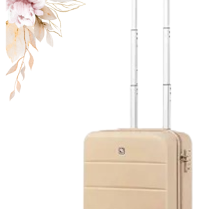 larvender carry on luggage set 22x14x9 airline approved, expandable 20 inch carry on suitcases with wheels, lightweight luggage sets 3 pieces with backpack, champagne
