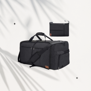 120l foldable collapsible waterproof travel duffel bag for men and women with shoe compartment